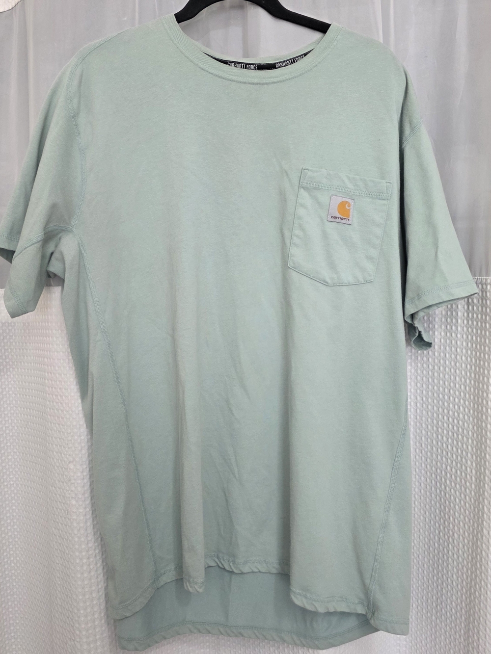Carhartt Short-Sleeve Pocket Tee in Mint Green